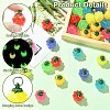 35Pcs 7 Colors Luminous Opaque Resin Pendants RESI-CJ0005-42-3