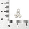 Brass Micro Pave Clear Cubic Zirconia Charms KK-H528-06A-P-3