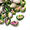 Glass Pointed Back Rhinestone Cabochons RGLA-A008-13x18mm-M-2