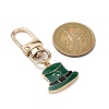 Saint Patrick's Day Alloy Enamel Pendant Decorations HJEW-JM01573-02-2