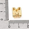Brass Micro Pave Clear Cubic Zirconia Initial Spacer Bars KK-E802-34G-M-3