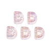 UV Plating Transparent Acrylic European Beads OACR-M027-02D-01-1