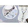 Rosary Cross and Center Sets for Rosary Bead Necklace Making TIBEP-TA0002-14AS-20
