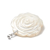 Natural White Shell Pendants BSHE-E029-03P-01-4