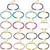 18Pcs 18 Colors Nylon Cords Bracelet Makings Fit for Connector Charms MAK-SC0001-25-1