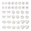 500Pcs 10 Style ABS Plastic Imitation Pearl Beads KY-BY0001-02-16