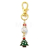 15Pcs 15 Style Christmas Alloy Enamel Pendant Decorations HJEW-JM02205-4