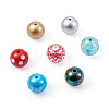 Craftdady 70Pcs 7 Style AB-Color Plated & Bubblegum & Solid Color & Spray Painted Transparent Acrylic Beads MACR-CD0001-03-8