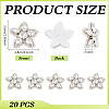 20Pcs Star Rhinestone Cloth Patches DIY-FG0010-20-2
