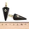 Natural Obsidian Pointed Pendants GG-CBA19F2-02G-08-3