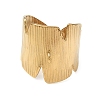 Textured Bark 304 Stainless Steel Cuff Rings Components SA-CBA45D5-12G-2