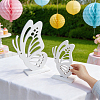 2Pcs Butterfly Wood Sculpture Display Decorations DJEW-WH0053-78-4