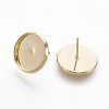 202 Stainless Steel Stud Earring Findings LS-STAS-P221-08A-G-2