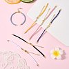 6Pcs 6 Colors Nylon Cords Bracelet Makings Fit for Connector Charms AJEW-FS0001-38-8