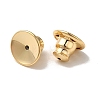 Rack Plating Brass Ear Nuts KK-G480-06LG-2