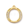 Rack Plating Brass Micro Pave Cubic Zirconia Pendant KK-H449-76G-16-1