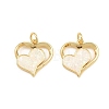Brass & Synthetic Opal Pendants RE-CBA56CE-09G-02-1