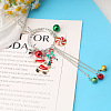 Alloy Enamel with Rhinestone Pendant Necklaces FS-WG43311-01-2