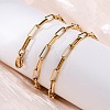 304 Stainless Steel Paperclip Chain Necklaces X-NJEW-Q013-03G-5