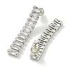 Brass Micro Pave Cubic Zirconia Stud Earrings EJEW-H014-06P-2