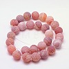 Natural Crackle Agate Beads Strands X-G-G055-6mm-11-2