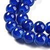 Baking Painted Imitation Jade Glass Round Bead Strands X-DGLA-Q021-6mm-33-4