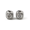 Brass Clear Cubic Zirconia Beads KK-D106-09P-1