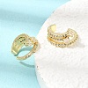 Brass Micro Pave Cubic Zirconia Cuff Earrings for Women CU-CBAE7DF-31G-3