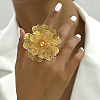 Elegant Middle Eastern Style Flower Iron Cuff Rings for Wedding Party RY8475-2