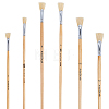 6Pcs 6 Styles Bristle Hair Painting Brush AJEW-WR0003-75-1