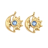 304 Stainless Steel Rhinestone Pendants STAS-Z166-24G-03-1