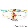 Adjustable Braided Polyester Cord Bracelets for Friendship and Couple VG5785-8-2