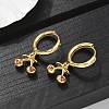 Brass Cubic Zirconia Hoop Earrings EJEW-Q015-01G-B-4