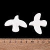 Peace Dove Shape Glazed Porcelain Beads PORC-Q006-01-3