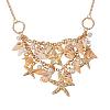 Trendy Shell Bib Beach Necklaces NJEW-PH0001-01-1