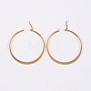 304 Stainless Steel Hoop Earrings X-EJEW-P040-20-B-2