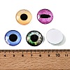 Printed Transparent Glass Cabochons GL-CBAA22A-15-4