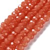 Baking Painted Imitation Jade Glass Bead Strands DGLA-A034-J8MM-A12-1