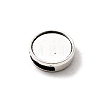 Tibetan Style Alloy Slide Charms Cabochon Settings X-PALLOY-Q341-04AS-LF-3