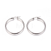 Tarnish Resistant 201 Stainless Steel Hoop Earrings EJEW-I232-02A-P-1