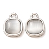 Alloy & Glass Pendants AL-CBA7256-08P-2