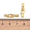 Brass Fold Over Clasps KK-CBA7392-01G-3
