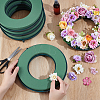 5Pcs Resin Foam Mud Block Ring AJEW-WA0003-20-3