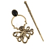 Tibetan Style Alloy Octopus Hair Sticks PW-WG3AEA5-01-1