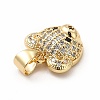 Rack Plating Brass Micro Pave Cubic Zirconia Charms KK-G456-23G-02-3