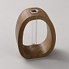 Wooden Frame & Glass Tube Vase AJEW-WH0817-184A-2