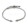 Adjustable Round Polyester Braided Cord Bracelet Making FIND-G117-01P-03-1