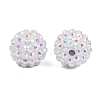 AB-Color Resin Rhinestone Beads RESI-S315-14x16-16-2