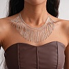 Brass Multiple Tassel Bib Necklaces for Women WGB3B70-02-2