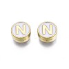 Alloy Enamel Beads X-ENAM-N052-006-01N-RS-2